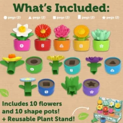 Aktivitetssett med blomster