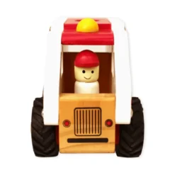 Ambulanse med gummihjul - H: 9,5 cm