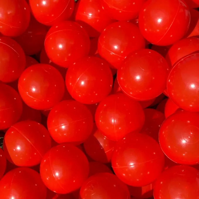 Ballbasseng baller Ø7 cm - Rød, 100 stk