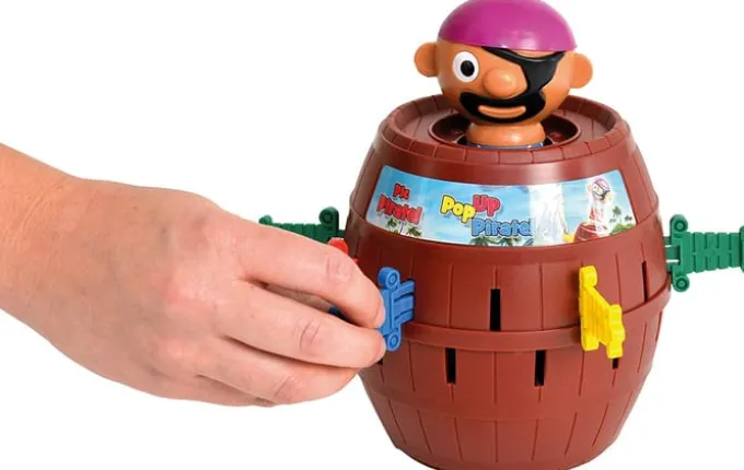Barnespill - Pop-up pirat