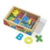 Bokstaver i tre med magneter