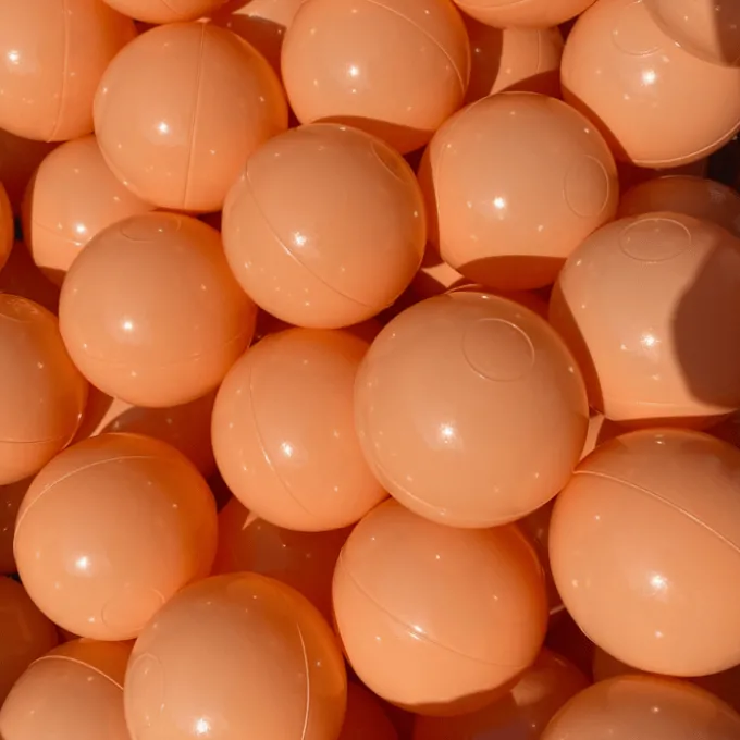 Bollbasseng baller Ø7 cm - Oransje, 100 stk