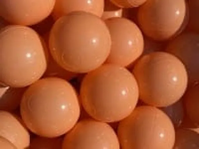 Bollbasseng baller Ø7 cm - Oransje, 100 stk