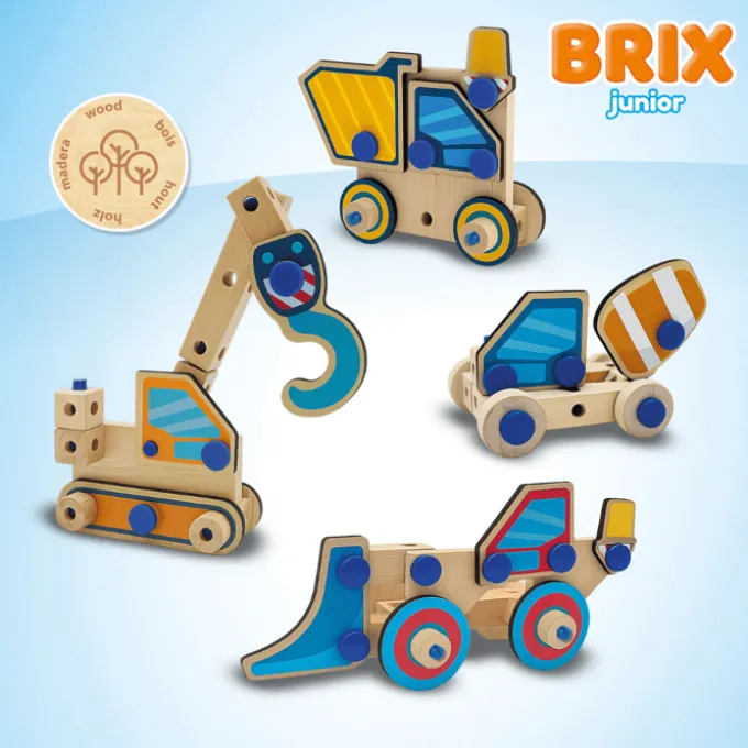 BRIX junior - Arbeidskjøretøy, 114 deler
