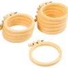 Broderinger av plast Ø9,5 cm - 10 stk.