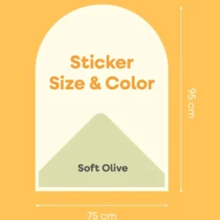 Cleverclixx | Magnetfolie 95 x 75 cm, Soft Olive