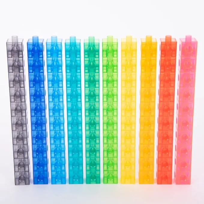 Cubes 2 cm - Transparent, 100 stk