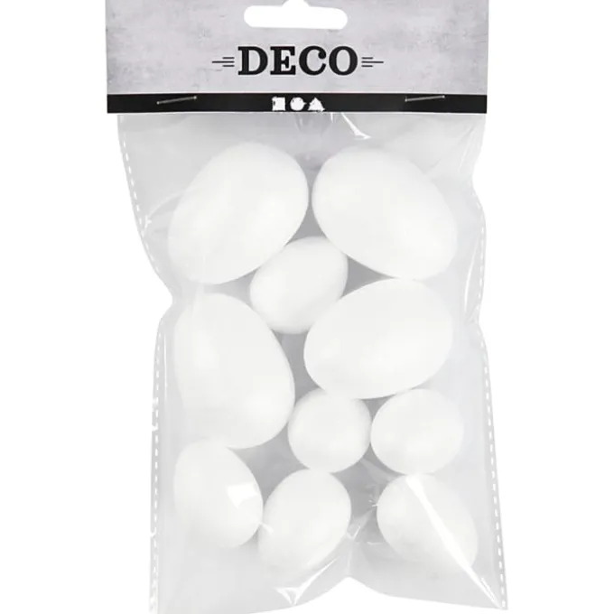 Egg i styropor - 6 stk. små/4 stk. store