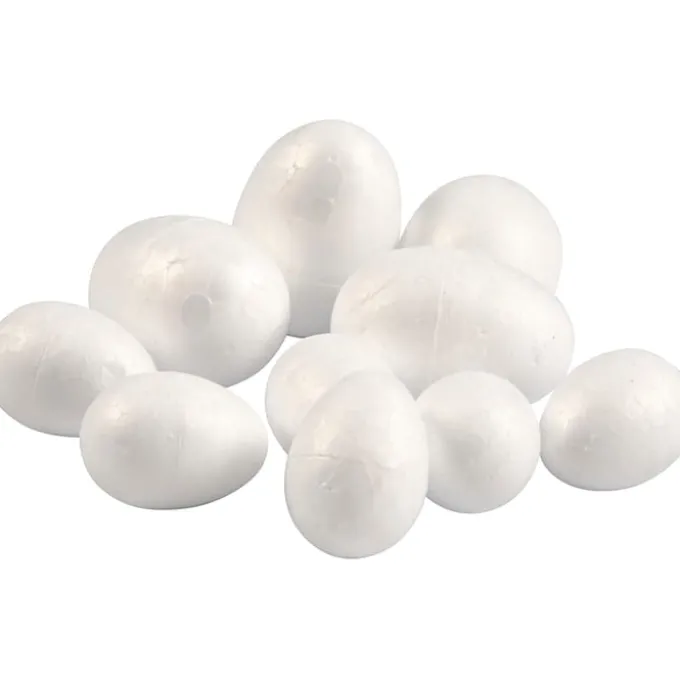 Egg i styropor - 6 stk. små/4 stk. store