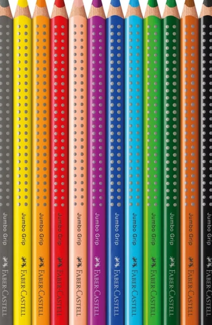 Faber Castell Fargeblyanter Jumbo Grip 12 stk