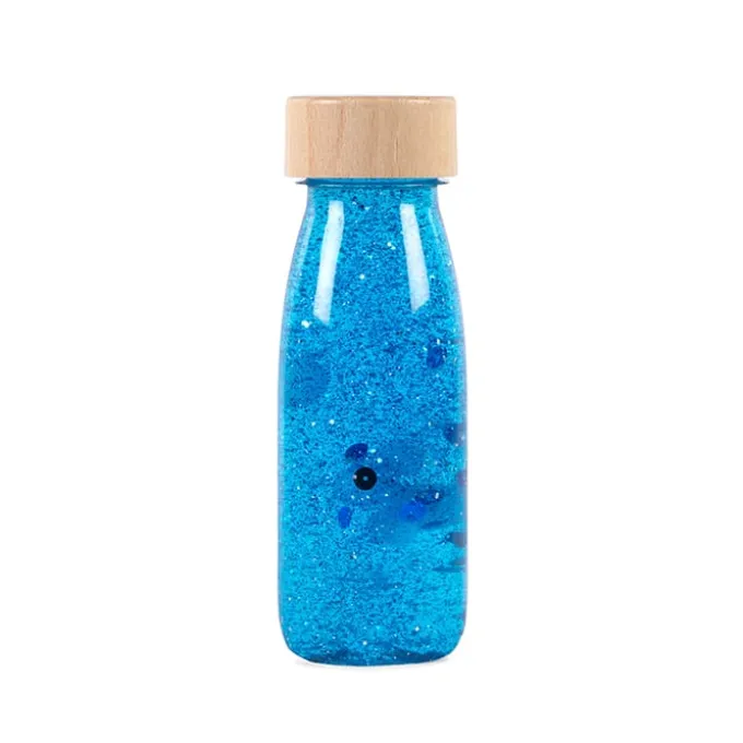 Fascinasjonsflaske - Blå glitter