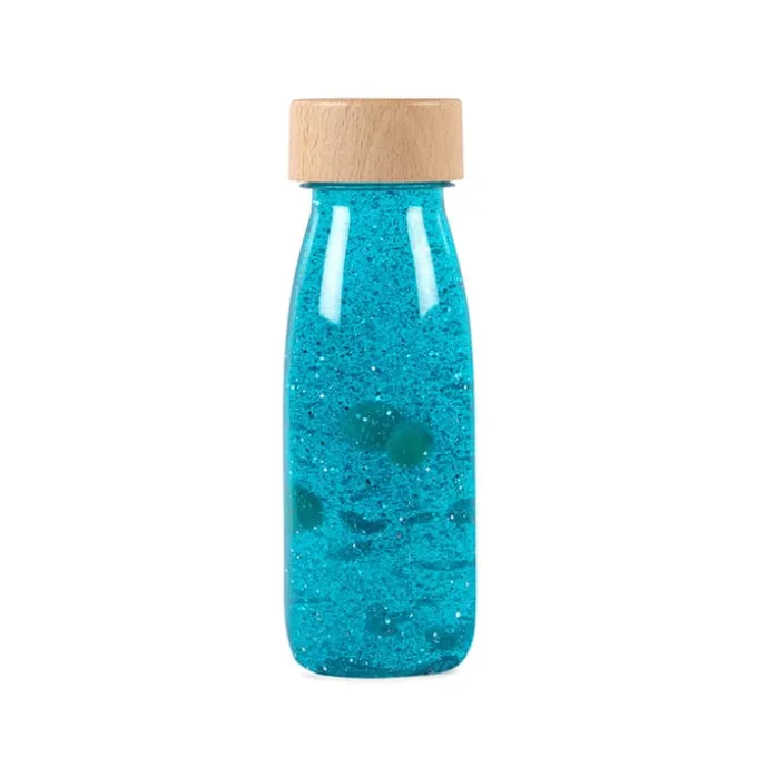 Fascinasjonsflaske - Turkis glitter