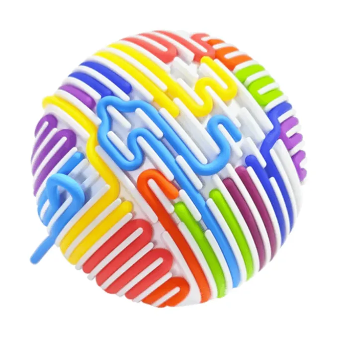 Fidget-sanseball Ø11 cm - Hvit