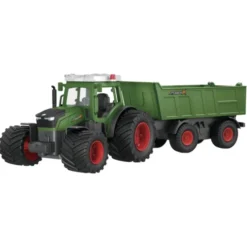 Fjernstyrt traktor med tilhenger