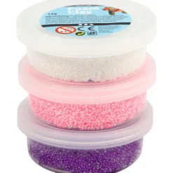 Foam Clay 3 x 14 gr. - Glitter/Metallic rosa