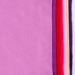 Hobbyfilt A4 - Lilla/rosa, 10 ark