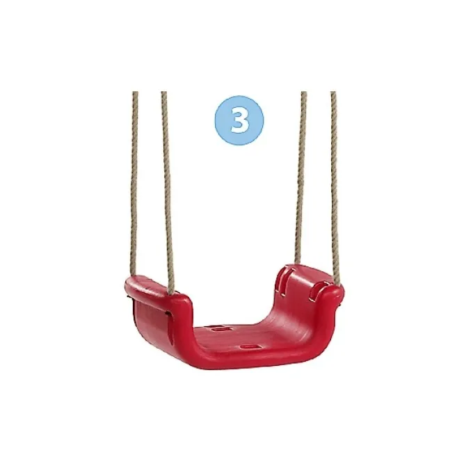3-i-1 babygynge - Gul/rød