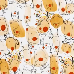 Julegavepapir 50 cm x 5 m - Rudolf