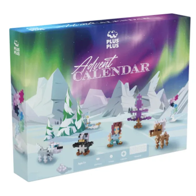Julekalender "Nordlys" - Plus-Plus, 639 stk.