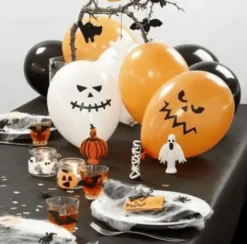 Klistremerker - Halloween, ansikter, 1 ark