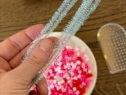Kreativ pose - Hjerter av rørperler