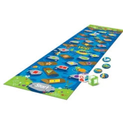 Leketeppe 250x675 cm - Krokodille-Hopp