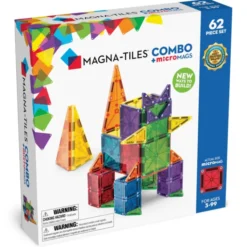 Magna-Tiles | microMAGS kombi, 62 stk