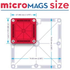 Magna-Tiles | microMAGS reisesett, 26 stk