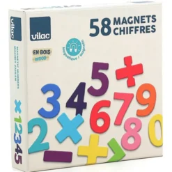 Magnetiske tall og symboler i tre, 58 deler