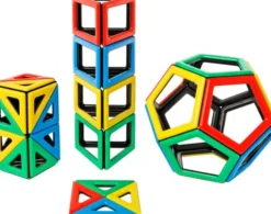 MAG Polydron | Set m. ekstra figurer | 48 deler