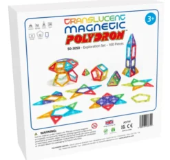 MAG Polydron | Transparent | 100 deler