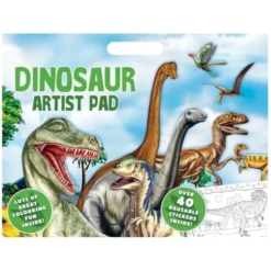 Malebok A3 inkl. klistremerker - Dinosaurer