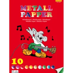 Metallpapir A4 - 10 ark