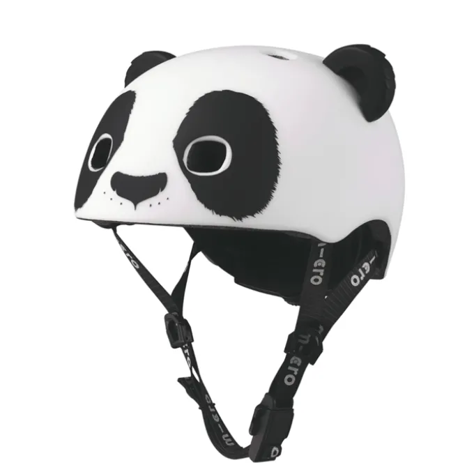 Micro sykkelhjelm Panda - Liten, 48-53 cm