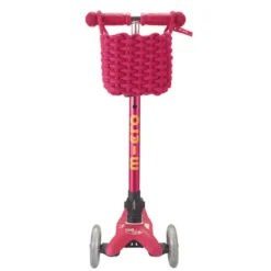 Micro tilbehør sparkesykkel - Kurv, Rosa