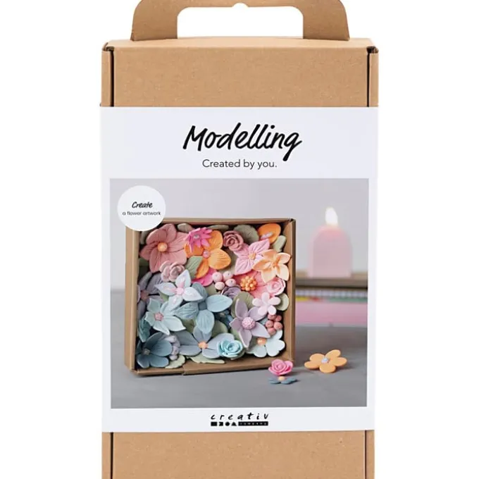 Modelleringssett - Blomster i ramme