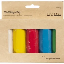 Modellervoks Soft Clay - Basisfarger, 400 gr.