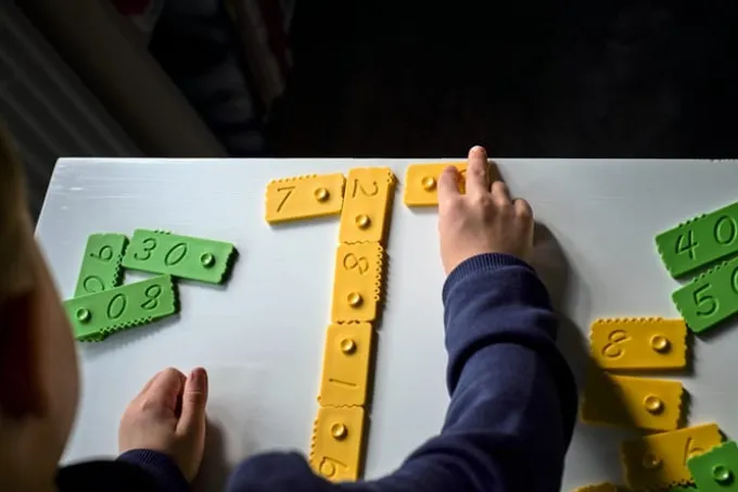 newméro tallbrikker (3-7 år), 27 deler