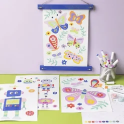 Paint by Numbers, tusjer - Sommerfugler & roboter