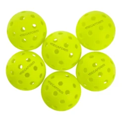 Pickleball-baller for utendørs bruk, 6 stk.