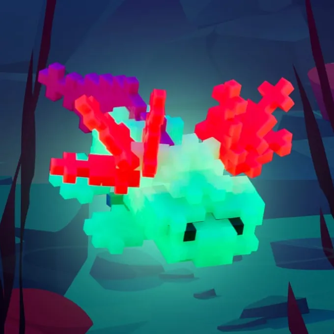Plus-Plus i rør - Axolotl, 100 stk