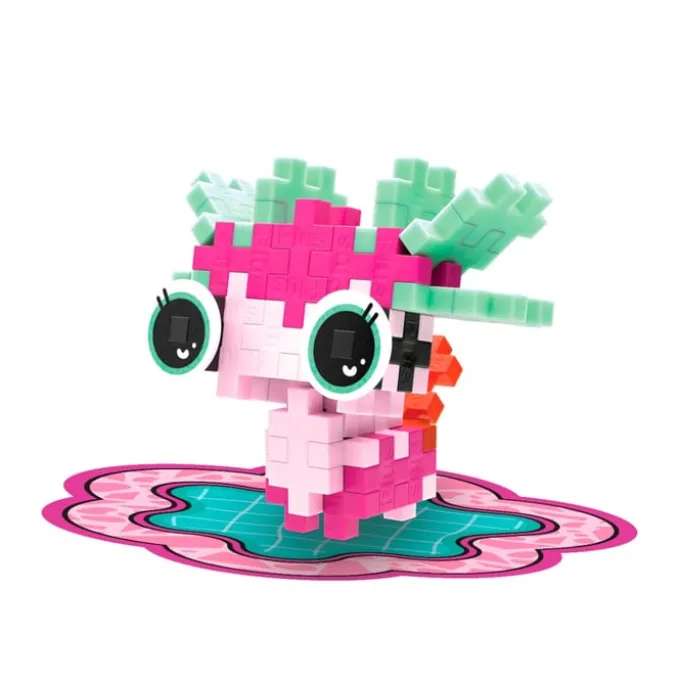 Plus-Plus kjæledyrpakke - Rosa axolotl, 39 stk.