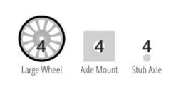 Polydron Basis Tilbehør - Hjul