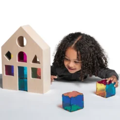 Polydron Crystal - Fargeblandingshus, 49 deler