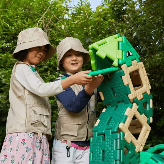 Polydron Large - Dinosaur, 130 deler