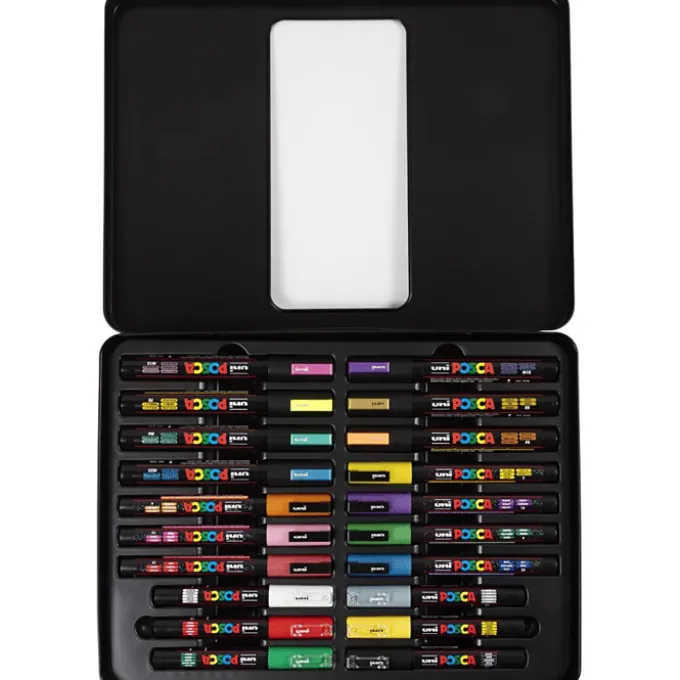 Posca-tusjer i etui – Groovy colours, 20 stk.