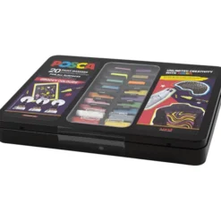 Posca-tusjer i etui – Groovy colours, 20 stk.