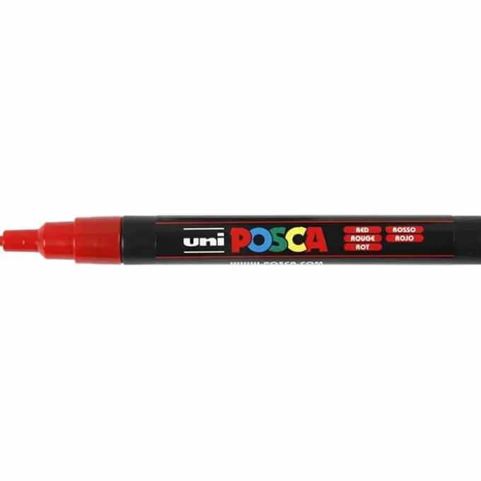 Posca tusjer PC-3M - Basisfarger, 12 stk.