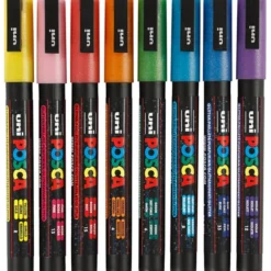 Posca tusjer PC-3M - Glitter, 8 stk.