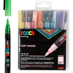 Posca tusjer PC-3M - Glitter, 8 stk.